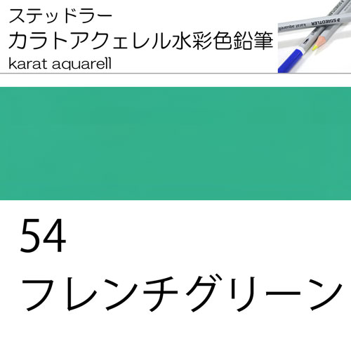 [ステッドラー水彩色鉛筆カラトアクエル単色]125-54フレンチグリーン