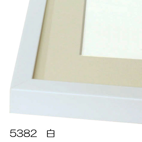 デッサン用額縁 木製フレーム 5382 インチサイズ ホワイト 白