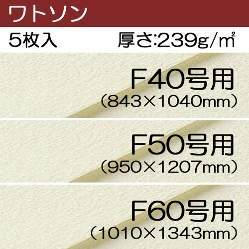 ワトソン　シート紙　(特厚口)　水彩スケッチサイズ(F40～F60 / 各5枚入)