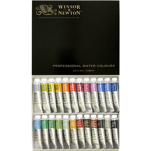[W＆N]水彩絵具プロフェッショナルウォーターカラー　24色セット(5mlチューブ)