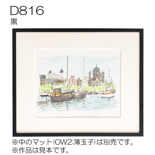 D816　【既製品サイズ】デッサン額縁(アクリル) 黒