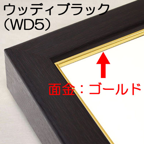 (オーダー)出展用仮額縁:CD-22(CD22)　Dタイプ WD5:ブラックウッド