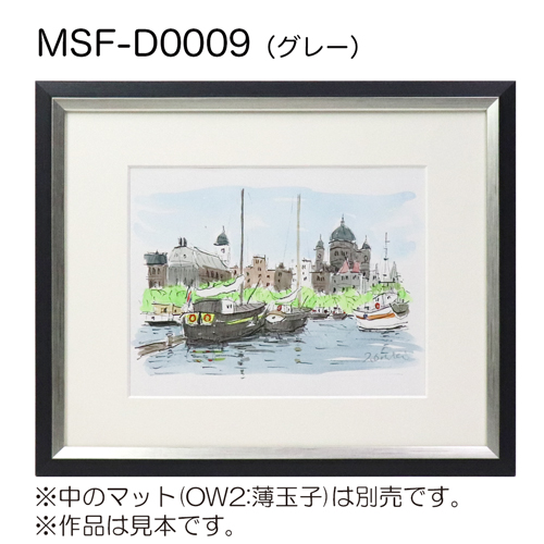 MSF-D0009　(アクリル)　【既製品サイズ】デッサン額縁 グレー