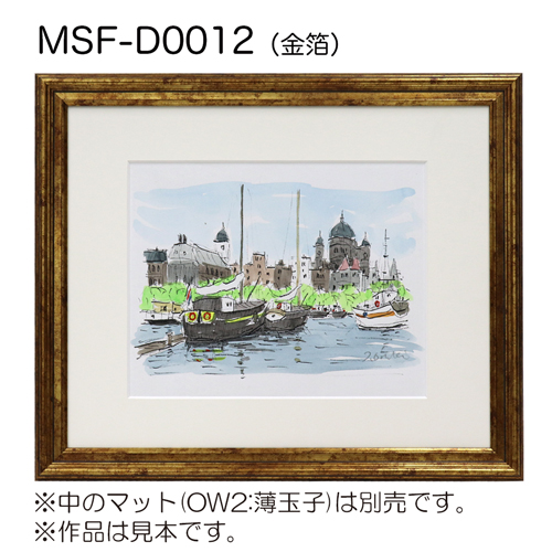 MSF-D0012　(アクリル)　【既製品サイズ】デッサン額縁 金箔
