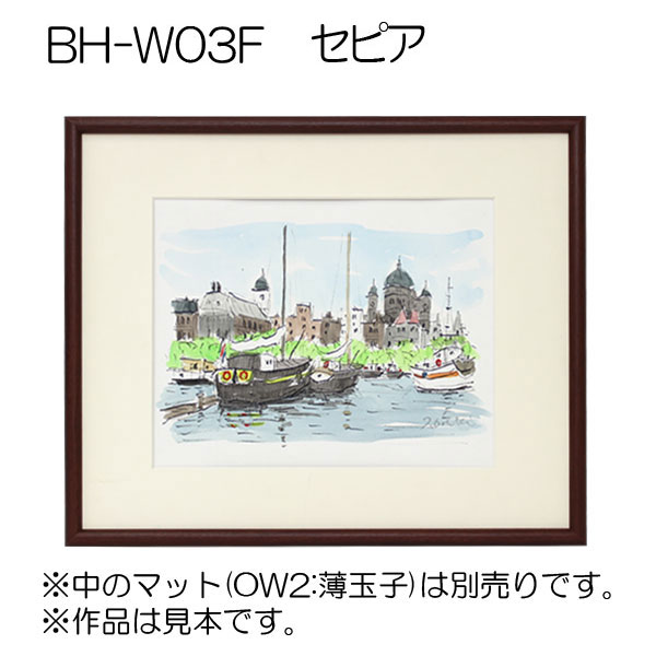 BH-W03F(アクリル)　【既製品サイズ】デッサン額縁 SP.セピア