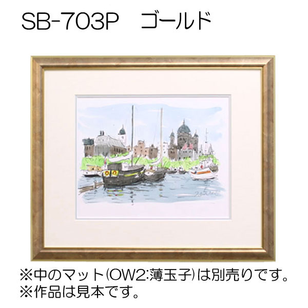 SB-703P(旧LX-703P)(アクリル)　【既製品サイズ】デッサン額縁(アルフレーム) DG.ゴールド