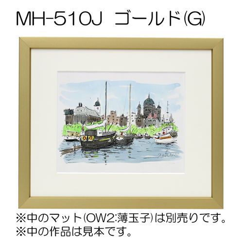 MH-510J(アクリル)　【既製品サイズ】デッサン額縁(アルフレーム) G.ゴールド