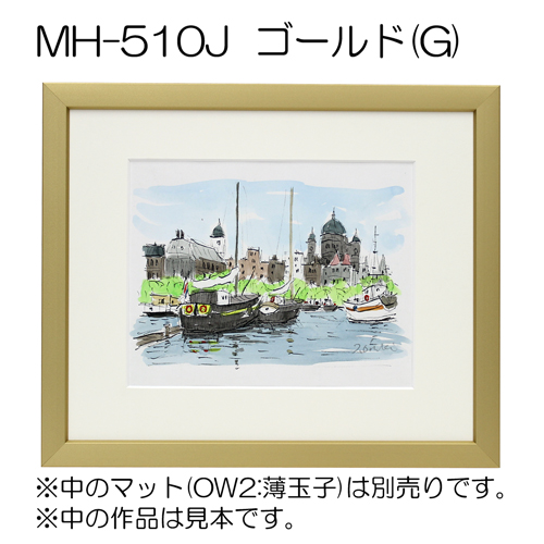 デッサン額縁：MH-510J G.ゴールド（アクリル）（オーダーメイドサイズ）