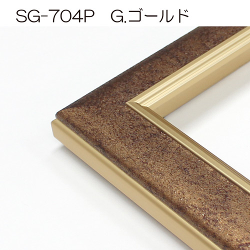 SG-704P(アクリル)　【既製品サイズ】デッサン額縁(アルフレーム) G.ゴールド