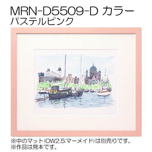 MRN-D5509-D カラー (UVカットアクリル)　【既製品サイズ】デッサン額縁 パステルピンク