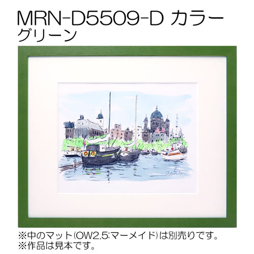 MRN-D5509-D カラー (UVカットアクリル)　【既製品サイズ】デッサン額縁 グリーン