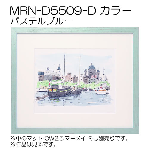 MRN-D5509-D カラー (UVカットアクリル)　【既製品サイズ】デッサン額縁 パステルブルー