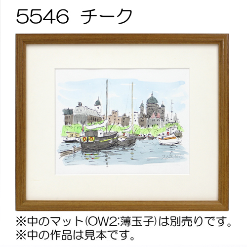 【セール品】デッサン額縁:5546(チーク)インチ(203X254)ガラス