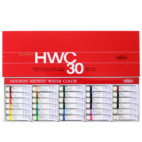 ホルベイン]透明水彩絵具 30色セット(2号チューブ)W407 | 額縁通販
